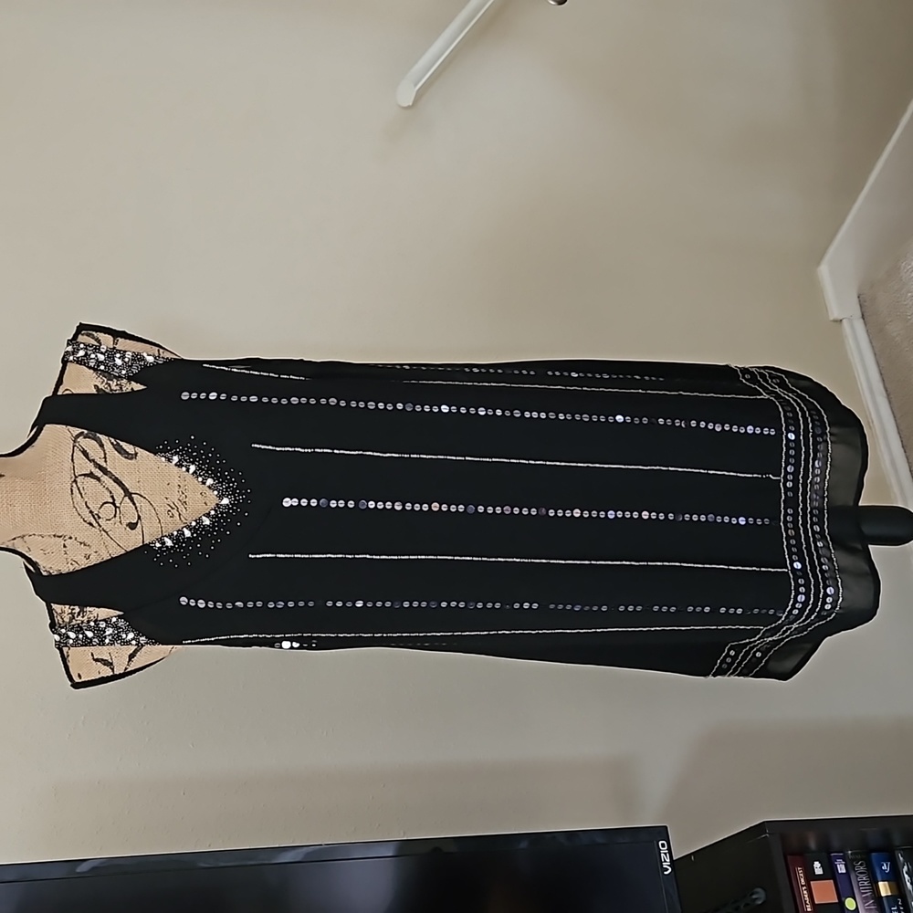 Nicole by Nicole Miller Sequin/Beaded Dress